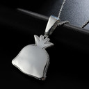 Get The Bag Flooded Ice Baguette Stone Dollar Sign Money Bag Hip Hop Pendants