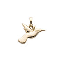 14k Gold over 925 Solid Sterling Silver Hummingbird Fine Jewelry Pendant Chain Necklace