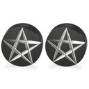 12mm 5 Point Pentagram Star Magnet Magnetic Stainless Steel Earrings