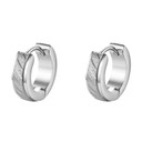 Classic Fashion Round No Fade No Tarnish Stainless Steel Huggie Hoop Bling Earrings