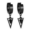 Triangle Hoop Huggie Dangling Unisex High Fashion No Fade Street Wear Classic Earrings 