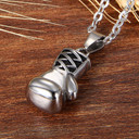 High Fashion Statement No Fade Stainless Steel Boxing Glove Hip Hop Pendant Chain Necklace