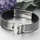 Men's High Fashion Genuine Leather No Fade Stainless Steel Street Wear Casual Bracelets