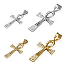 Stainless Steel Key Of Life Ancient African Ankh Cross Pendant