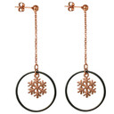 Fashionista Top Quality Tassel No Fade Stainless Steel Snowflake Street Casual Earrings