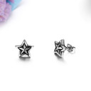 5 Pointed Super Star No Fade Stainless Steel Push Back Earrings