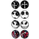 Stainless Steel Magnetic Nightmare Before Christmas Inspired Magnet No Piercing Earrings