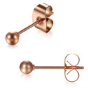 Ladies No Fade Stainless Steel Rose Gold Designer High Quality Earrings