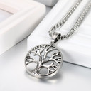 Classic Mens Tree Of Life Stainless Steel No Fade Pendant Chain Necklace