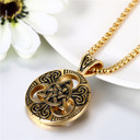 Celtic Knot Retro No Fade Stainless Steel High Fashion Casual Pendant Chain Necklace