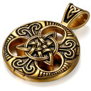 Celtic Knot Retro No Fade Stainless Steel High Fashion Casual Pendant Chain Necklace