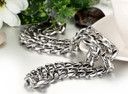 Mens No Fade Stainless Steel Twisted Cuban Link Hip Hop Chain Necklace