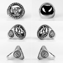 Mens Stainless Steel Celtic Knot Street Wear No Fade Rings