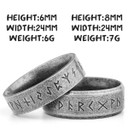 Mens 316L Rugged Look Personality Strong Viking Stainless Steel Street Wear Rings