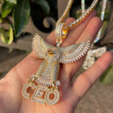Flying High Above It Ceo Soaring Eagle Hip Hop Chain Necklace