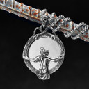Evil Beauty Vanity Magic Mirror Silver No Fade Stainless Steel Pendant Chain Necklace