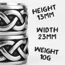 Mens Stainless Steel Celtic Knot Interweave Simple Classic Fashion Rings