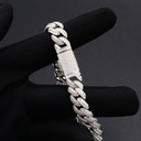 Mens Genuine VVS Diamond 925 Sterling Silver Miami Cuban Link Hip Hop Chain Necklaces