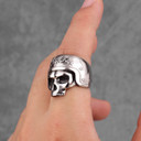 Mens No Fade Stainless Steel Biker Ride Life Street Wear Skull Rings