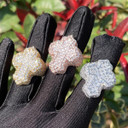 Shattered Ice | Mens Iced Baguette 5A Simulate Diamond Cross Hip Hop Rings