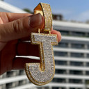 FrostFlex | Iced Blinged Out Double Layer Custom Ice Initial Hip Hop Pendant