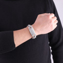 Mens Iced G-Link Style Flooded Ice Micro Pave Blinged Out Bracelets