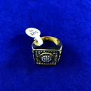 14k Gold Micro Pave Stone Cubic Zirconia Iced Blinged Out Stainless Steel Rings