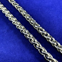 Mens 9mm 24 Inch Stainless Steel Wheat Franco Link No Fade Hip Hop Casual Chain Necklace
