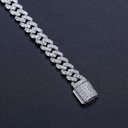 6mm Solid 925 Silver Genuine VVS Diamond Cuban Link Hip Hop Bracelets Chains