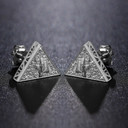 Ancient African Pyramid Pharaoh D Color VVS Diamond Solid 925 Hip Hop Earrings