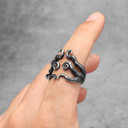 The Unique Man 316L Stainless Steel Octopus Squid Tentacle Street Wear No Fade Rings