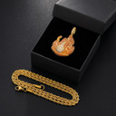 We On Fire Hot Boy Iced Blinged Out 18k 925 Silver Rose Gold Hip Hop Pendant 