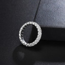 Genuine VVS Diamond 3mm 2.86cttw D VVS Moissanite Iced Blinged Out Rings