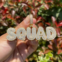 Retro Squad | Flooded Ice Graffiti Letter Hip Hop Custom Bling Chain Necklace