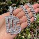 Mens Iced Baguette Blinged Out Dream Chasers 5A Hip Hop Pendant Chain