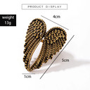 Ladies Sleek Sexy Angel Wings Mid Finger High Fashion Designer Ring