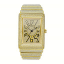 Time Is Now | Iced Blinged Out Square Bezel VVS Diamond CZ Hip Hip Watch