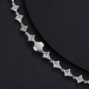 Genuine VVS Lab Diamond Super Star 925 Sterling Silver Chain Necklace Bracelets