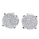 10MM Simulated Diamond Hip Hop Earrings 10MM Simulated Diamond Hip Hop Earrings