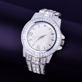 Silver Baguette Iced Bling Watch Silver Baguette Iced Bling Watch