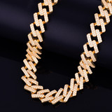 24k Gold square Cuban Link
