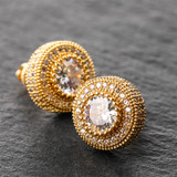 Hip Hop AAA Micro Pave Flooded Ice Bling Stud 14k Gold Silver Rose Gold Earrings Hip Hop AAA Micro Pave Flooded Ice Bling Stud 14k Gold Silver Rose Gold Earrings
