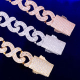 Iced Infinity | Mens VVS Diamond CZ Blinged Out Baguette Hip Hop Chain Necklace