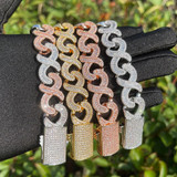 Iced Infinity | Mens VVS Diamond CZ Blinged Out Baguette Hip Hop Bracelets