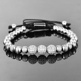 Heritage Bracelet | 3 Bead Micro Pave Stainless Steel Luxury Bracelets