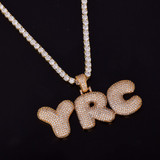 The OG | Original Custom Prong Set VVS Diamond CZ Nameplate Hip Hop Pendant