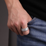 The Wheels Of Ice | VVS Diamond CZ Baguette Iced 4 Prong Set Blinged Out Rings 