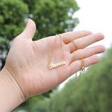 The 90's  | Classic Custom Made Initial Letter Name Adjustable Slogan Necklace
