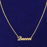 The 90's | Classic Custom Made Initial Letter Name Adjustable Slogan Necklace
