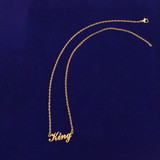 The 90's  | Classic Custom Made Initial Letter Name Adjustable Slogan Necklace